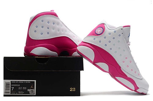 AIR JORDAN 13 Retro White Pink Blue - 439358-106